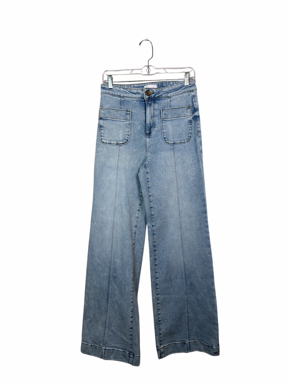 LC Lauren Conrad Super High Rise Wide Leg Jeans Women’s Size 6 Light Wash